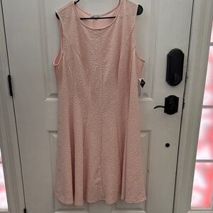 Sandra Darren Elegant off Pink Sleeveless Dress size 20 W